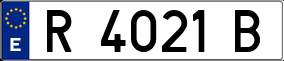 Trailer License Plate